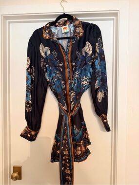 FARM Rio Blossom Tapestry Mini Dress – Size XL